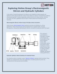 Exploring Hotion Group's Electromagnetic Stirrers and Hydraulic Cylinders.pdf