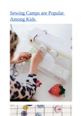 Sewing Camps are Popular Among Kids.docx