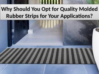 Why Should You Opt for Quality Molded Rubber.pptx